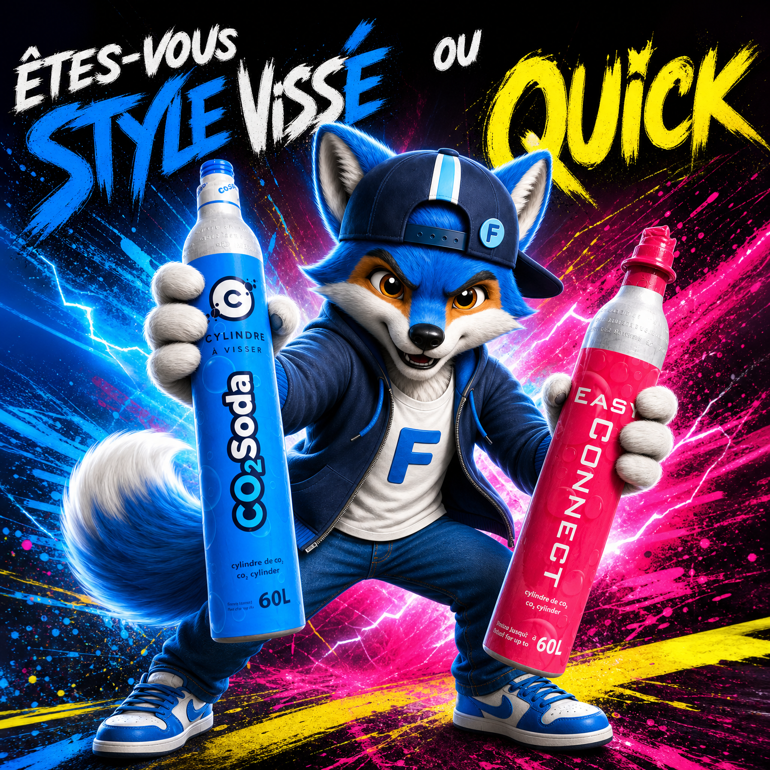 Mascotte de CO2 Soda distributeur de cylindres de dioxyde de carbone alimentaire au Québec